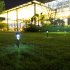 10pcs LED Solar Lawn Lights With 2v11mAh Solar Panel IP55 Waterproof Easy Assembly Outdoor Garden Decorative Landscape Lamp  4 5 x 4 5 x 29 5cm  white light