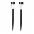 10pcs LED Solar Lawn Lights With 2v11mAh Solar Panel IP55 Waterproof Easy Assembly Outdoor Garden Decorative Landscape Lamp  4 5 x 4 5 x 29 5cm  white light