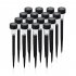 10pcs LED Solar Lawn Lights With 2v11mAh Solar Panel IP55 Waterproof Easy Assembly Outdoor Garden Decorative Landscape Lamp  4 5 x 4 5 x 29 5cm  white light