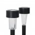 10pcs LED Solar Lawn Lights With 2v11mAh Solar Panel IP55 Waterproof Easy Assembly Outdoor Garden Decorative Landscape Lamp  4 5 x 4 5 x 29 5cm  white light