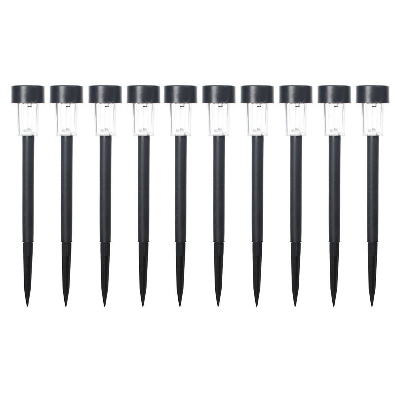 10pcs LED Solar Lawn Lights With 2v11mAh Solar Panel IP55 Waterproof Easy Assembly Outdoor Garden Decorative Landscape Lamp