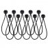 10pcs Light Frame Bundle Rope Multi function Ball Head Elastic Rope Bundle Tight Rope black Free size