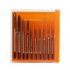 10pcs Micro Machine Screw Taps M1 M3 5 Mini Clocks and Watches Tapping Combination Equipment Tool Set Orange