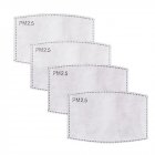 10pcs PM2 5 Filter Paper Anti Haze Mouth Mask Anti Dust Mask Filter Paper Health Care gray