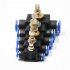 10pcs Pipe Throttle Valve Push In Speed Controller Pneumatic Air Flow Control Valve