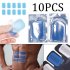10pcs Professional EMS Abdominal Instrument Abdominal Muscle Paste Body Shaping Hip Trainer Butt Trainer sports Trainer Equipment Blue 4   6 Gel pads 4   6