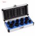 10pcs Set Damaged Bolts Nuts Screws Remover Extractor Removal Tools Set Threading Tool Kit Black Nuts  