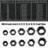 10pcs Set Damaged Bolts Nuts Screws Remover Extractor Removal Tools Set Threading Tool Kit Black Nuts  