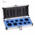 10pcs Set Damaged Bolts Nuts Screws Remover Extractor Removal Tools Set Threading Tool Kit Black Nuts  