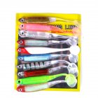 10pcs/Set Multicolor T Tail Soft Bait Fishing Gear Supplies Multicolor