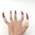 10pcs Zombie Witch Fake Fingers Nail Set Cover Halloween Costume Party Decoration Prop Witch Ghost Fake Finger Claws black
