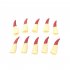 10pcs Zombie Witch Fake Fingers Nail Set Cover Halloween Costume Party Decoration Prop Witch Ghost Fake Finger Claws red