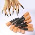 10pcs Zombie Witch Fake Fingers Nail Set Cover Halloween Costume Party Decoration Prop Witch Ghost Fake Finger Claws red