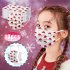 10pcs pack Chirldren Christmas Printed Soft Face  Cover 3 layer Dustproof Earloop Bandage Covers Monochrome 6