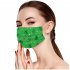 10pcs pack Disposable Christmas Printed Soft Face  Cover 3 layer Dustproof Earloop Bandage Covers Monochrome 1