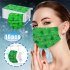 10pcs pack Disposable Christmas Printed Soft Face  Cover 3 layer Dustproof Earloop Bandage Covers Monochrome 1