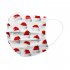 10pcs pack Disposable Christmas Printed Soft Face  Cover 3 layer Dustproof Earloop Bandage Covers Monochrome 5