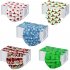 10pcs pack Disposable Christmas Printed Soft Face  Cover 3 layer Dustproof Earloop Bandage Covers Monochrome 5
