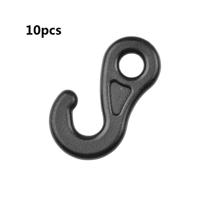 10pcs/set Clip Tail Hook Outdoor Camping Light Plastic Canopy Tarp Fixed Hook Type A_10pcs