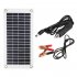 10w 18v Portable Solar Panel Battery Charger Solar Powered Charging Device For 12v Car Rv Battery Semi flexible black