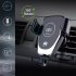 10w Car Wireless Charger Fast Charge Intelligent air outlet Gravity Wireless Charging Phone Car Holder white