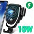 10w Car Wireless Charger Fast Charge Intelligent air outlet Gravity Wireless Charging Phone Car Holder white