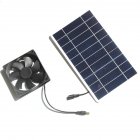 10w Solar Powered Fan Kit Portable Waterproof Outdoor Solar Panel