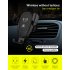 10w Wireless Car Charger D02 Gravity Induction Charger Adjustable Stand For 4 7 Inch Screen Models With Micro usb Interface Input black