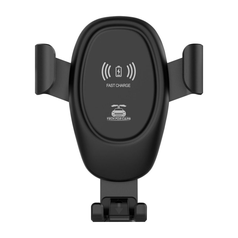 10w Wireless Car Charger D02 Gravity Induction Charger Adjustable Stand For 4-7 Inch Screen Models With Micro-usb Interface Input black