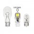 10x LED Replacements for Malibu Landscape Light 5 Led smd Per Bulb 194 T10 T5 Wedge Base Cool White 12v Dc 1407ww