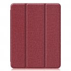 11 inch Foldable TPU Protective Shell <span style='color:#F7840C'>Tablet</span> Cover Case Shatter-resistant with Pen Slot for iPadPro red