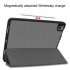 11 inch Foldable TPU Protective Shell Tablet Cover Case Shatter resistant with Pen Slot for iPadPro Silver gray