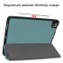 11 inch Foldable TPU Protective Shell Tablet Cover Case Shatter resistant with Pen Slot for iPadPro Cyan