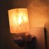 110V Natural Crystal Himalayan Salt Wall Light with Bulb for Aisle Porch Corridor Bedroom Exhibition Hall  JPN Plug  Square Form 