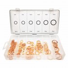 110pcs Copper Sealing Ring Washer Combination Kit Oil Seal Gasket O-ring Washer For Sump Plugs Hydraulic Fittings as picture show