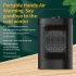110v 220v 1200w 1500w 3 speed Adjustable Desktop Heater Instant Electric Heating Head Shaking Ptc Ceramic Heater UK Plug 220V 1500W