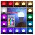 110v 220v E27 Led  Bulb 3w  5w  10w  15w RGB Variable Colors RGBW Led Light With Ir Remote Control   Memory Mode Home Decoration 15W
