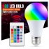 110v 220v E27 Led  Bulb 3w  5w  10w  15w RGB Variable Colors RGBW Led Light With Ir Remote Control   Memory Mode Home Decoration 3W