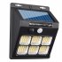 112led Outdoor Cob Solar Lights Built in Lithium Battery Intelligent Human Body Sensor Garden Wall Lamp