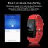 115plus Bluetooth Smart Watch Heart Rate Blood Pressure Monitor Fitness Tracker Bracelet  Black