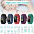 115plus Bluetooth Smart Watch Heart Rate Blood Pressure Monitor Fitness Tracker Bracelet  Black