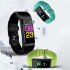 115plus Smart Watch With Sport Modes Waterproof Watches Heart Rate Blood Pressure Sleep Monitor 0 96 Inch Touch Screen Fitness Tracker green
