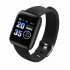 116Plus Smart Watch 1 44 Inch Touch Screen Fitness Smart Watch Heart Rate Monitor Sports Watch For Men Women black