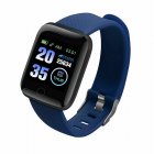 116Plus Smart Watch 1.44 Inch Touch Screen Fitness Smart Watch Heart Rate Monitor Sports Watch For Men Women blue