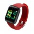 116plus Smart Watch USB Charging D13 Sport Smartwatch Trackers Blood Pressure Heart Rate Monitor red