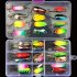 11pcs 31 pcs Fishing Lure Kit Colorful Sequins Lure With Hooks Bait Set Metal Lure Tackle Hard Bait N30  31 pieces boxed Colorful sequins