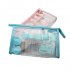 11pcs setPortable Transparent Travel Cosmetic Bottle Empty Cosmetic Travel Lotion Containers blue
