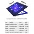 12 17 inch Quiet Laptop Cooling Pad USB Laptop Cooler Portable USB Air cooled Fan Stand black