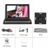 12 24v Car Monitor Folding Screen Display with Cigarette Lighter Power Cord 8 light Camera Black