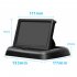 12 24v Car Monitor Folding Screen Display with Cigarette Lighter Power Cord 8 light Camera Black